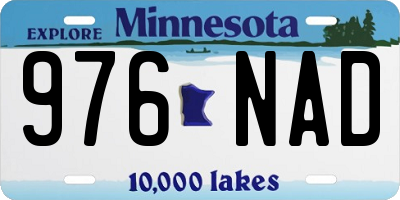 MN license plate 976NAD