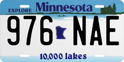 MN license plate 976NAE