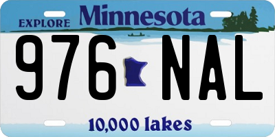 MN license plate 976NAL