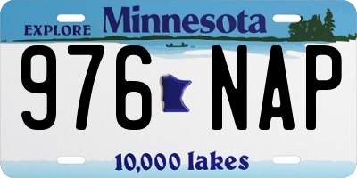 MN license plate 976NAP