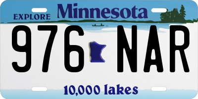 MN license plate 976NAR
