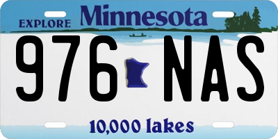 MN license plate 976NAS