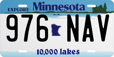 MN license plate 976NAV