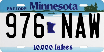 MN license plate 976NAW