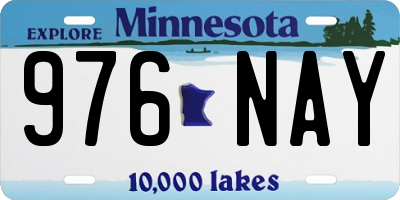 MN license plate 976NAY