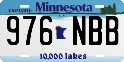 MN license plate 976NBB