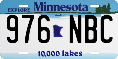 MN license plate 976NBC
