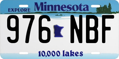 MN license plate 976NBF