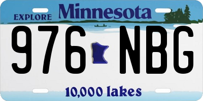 MN license plate 976NBG