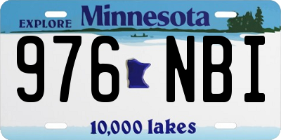 MN license plate 976NBI