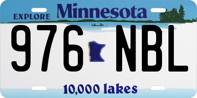 MN license plate 976NBL
