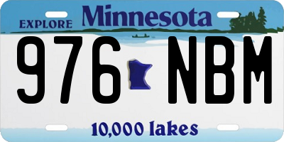 MN license plate 976NBM