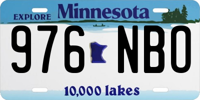 MN license plate 976NBO