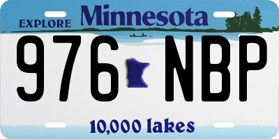 MN license plate 976NBP