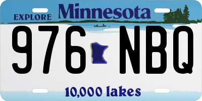 MN license plate 976NBQ
