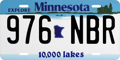 MN license plate 976NBR