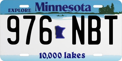 MN license plate 976NBT