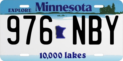MN license plate 976NBY