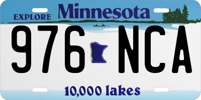 MN license plate 976NCA
