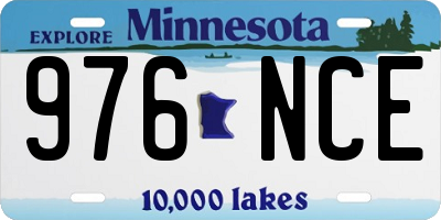 MN license plate 976NCE