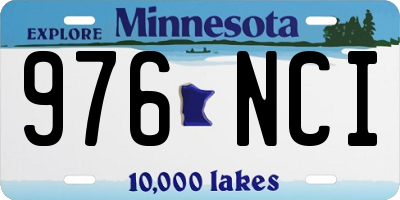 MN license plate 976NCI