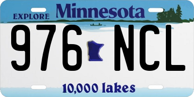 MN license plate 976NCL