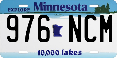 MN license plate 976NCM