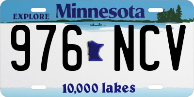 MN license plate 976NCV