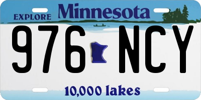 MN license plate 976NCY