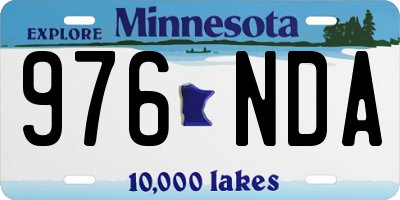 MN license plate 976NDA