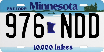 MN license plate 976NDD