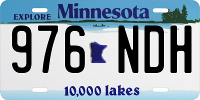MN license plate 976NDH