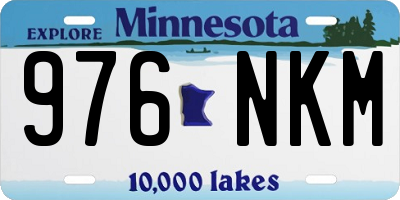 MN license plate 976NKM