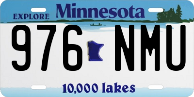 MN license plate 976NMU