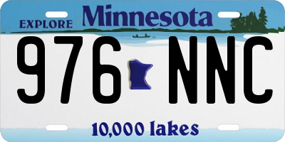 MN license plate 976NNC