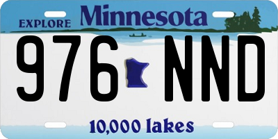 MN license plate 976NND