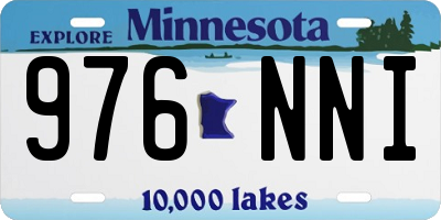 MN license plate 976NNI