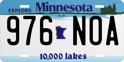 MN license plate 976NOA