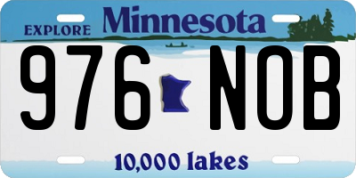 MN license plate 976NOB