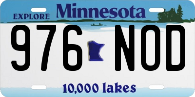 MN license plate 976NOD