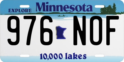 MN license plate 976NOF
