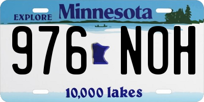 MN license plate 976NOH