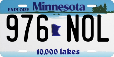 MN license plate 976NOL