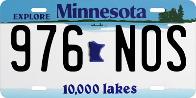 MN license plate 976NOS