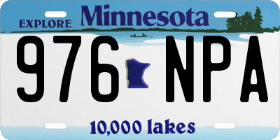 MN license plate 976NPA