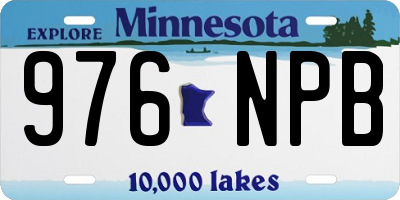 MN license plate 976NPB