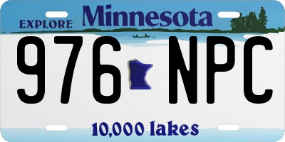 MN license plate 976NPC