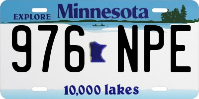 MN license plate 976NPE