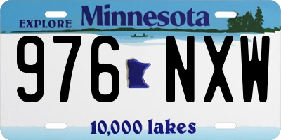 MN license plate 976NXW