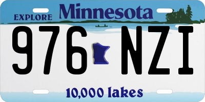 MN license plate 976NZI